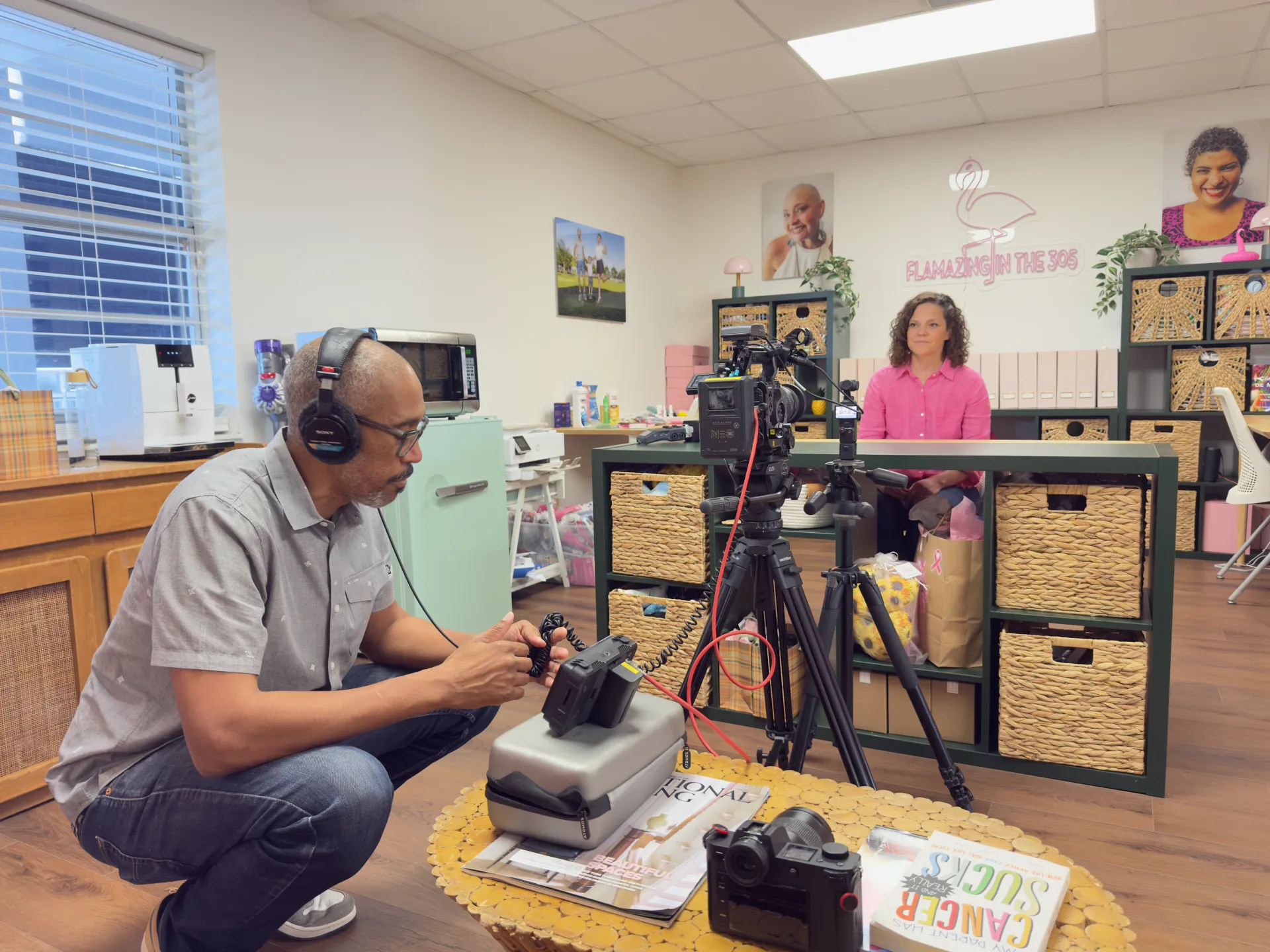 Behind the scenes at a RiseWorks production