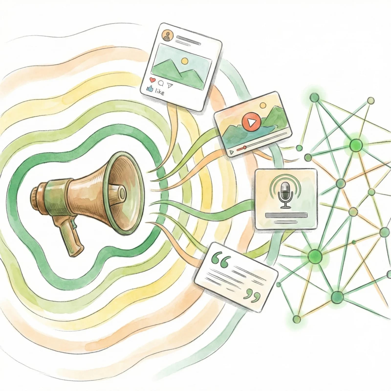Content distributed across multiple platforms